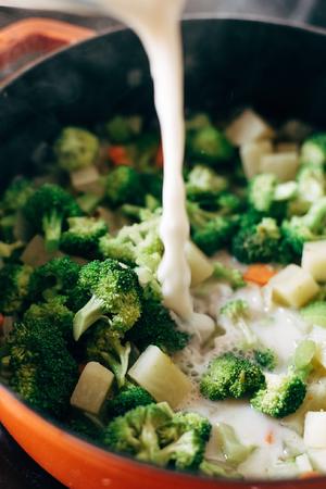 Vegan Detox Broccoli cheese soup的做法 步骤2