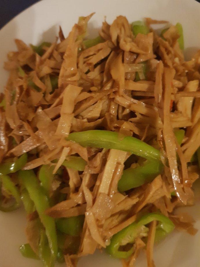 青椒炒笋干