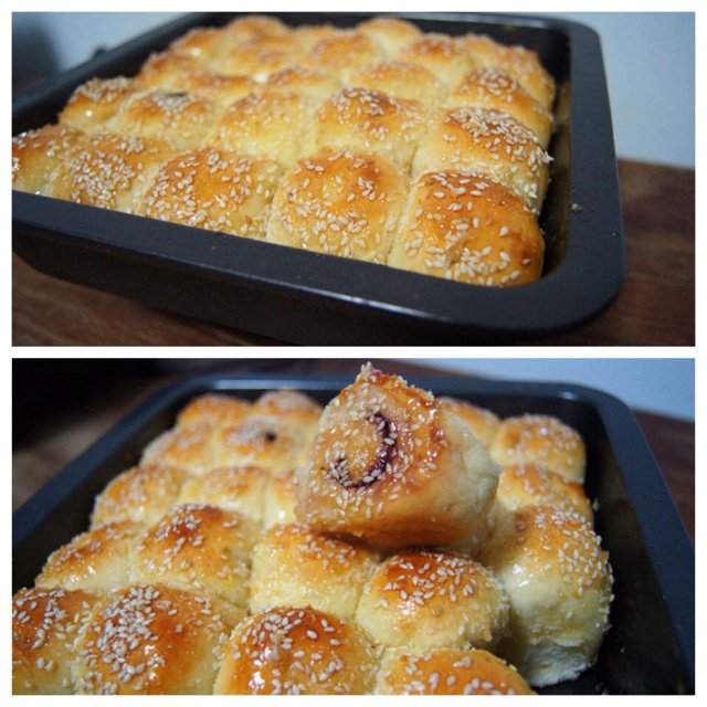 最近网上超流行的【脆皮蜂蜜面包】