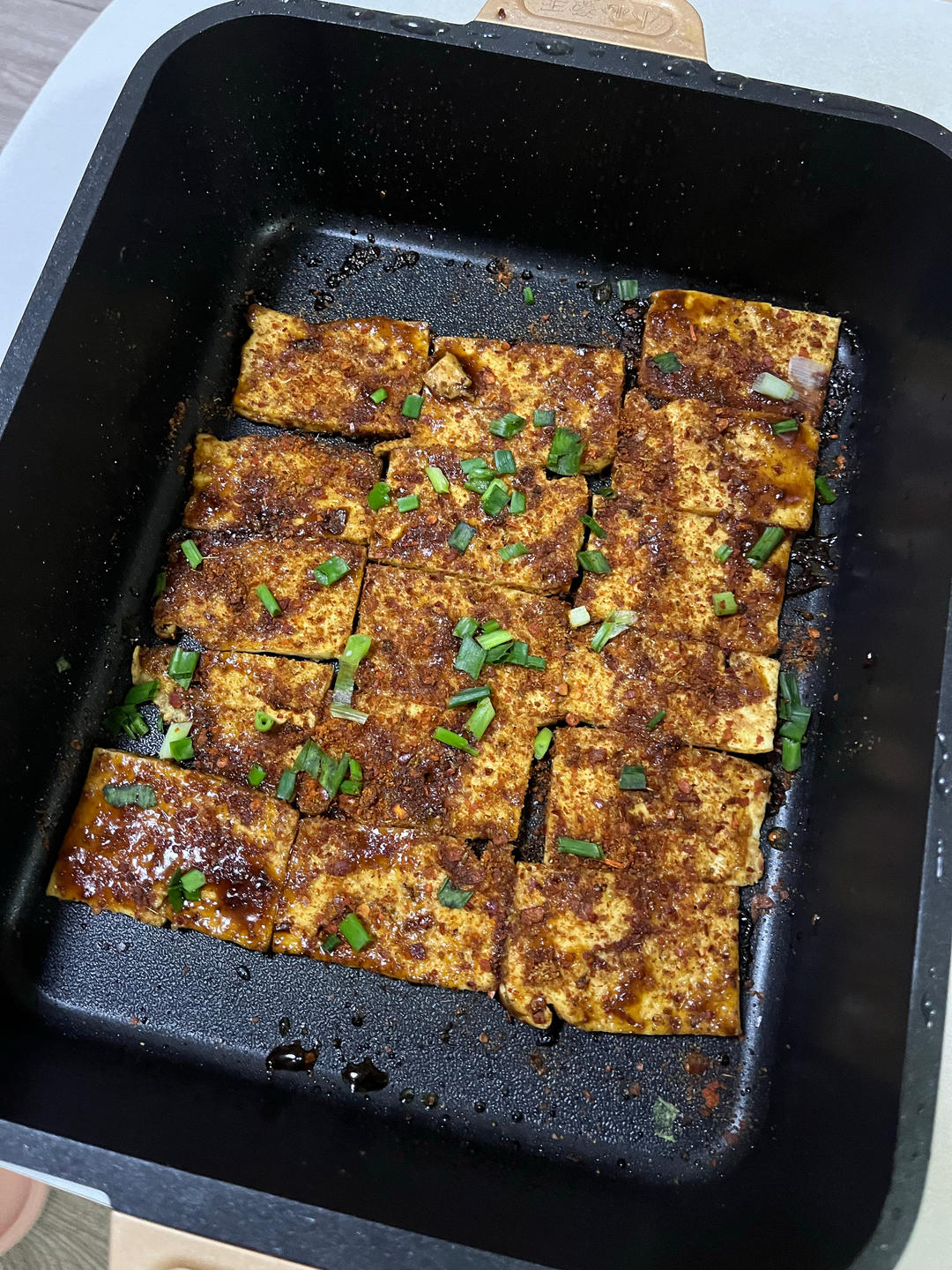 家庭版香煎铁板豆腐