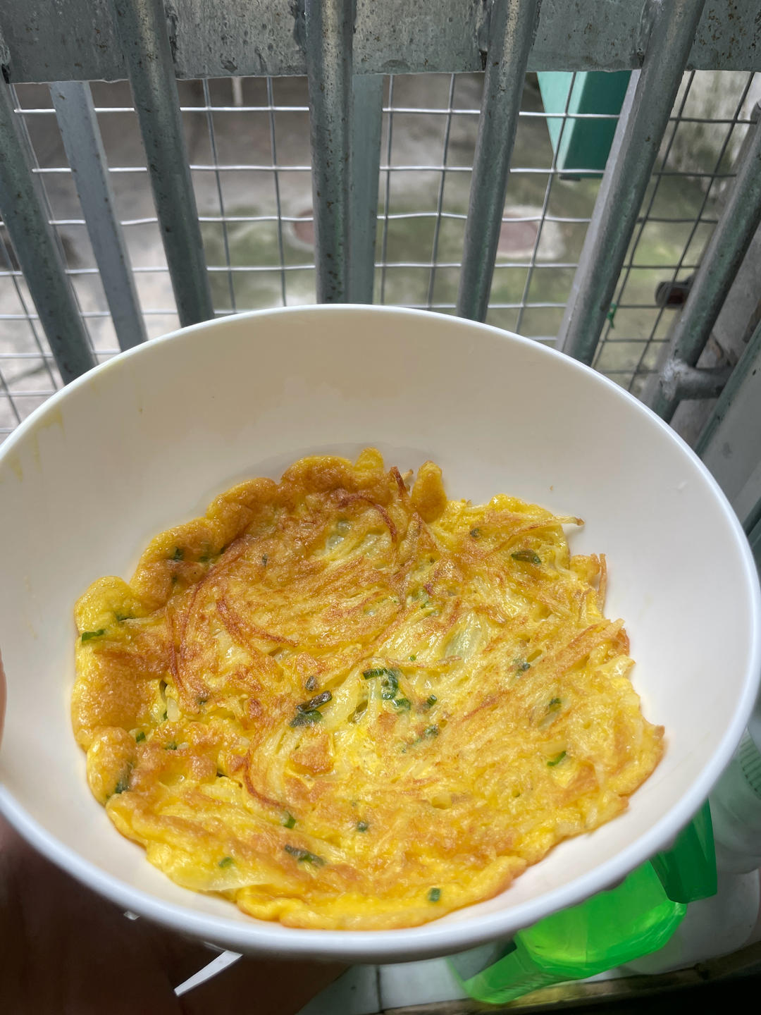 土豆丝鸡蛋饼