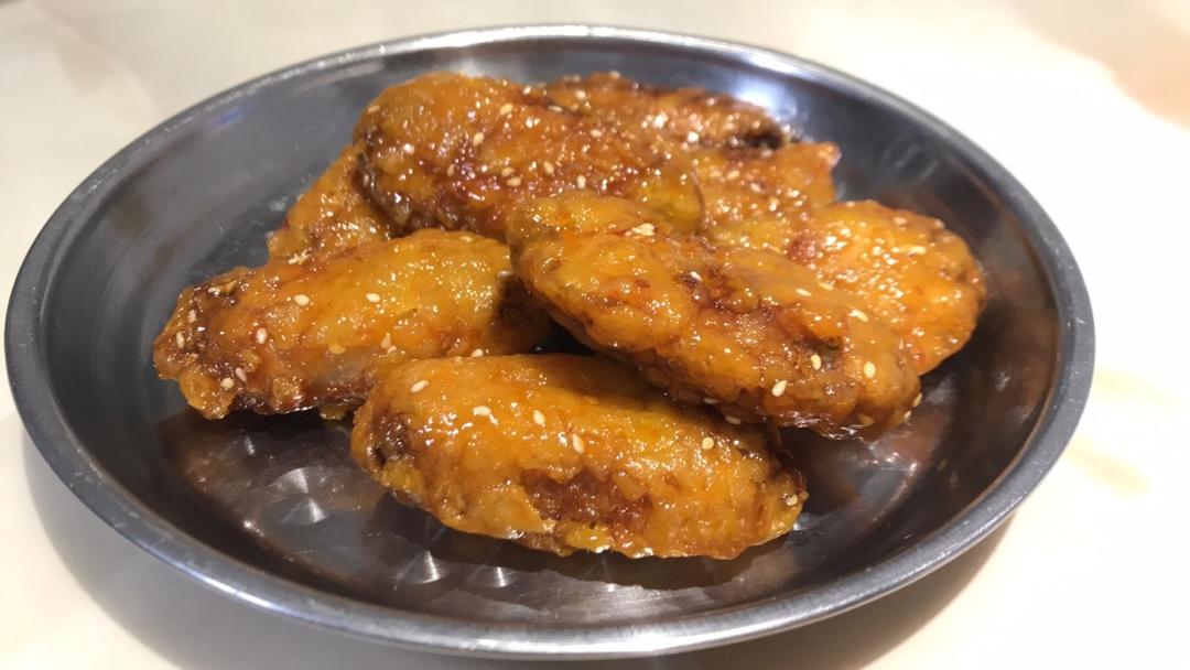 yako小不点做的黄油蜂蜜炸鸡翅