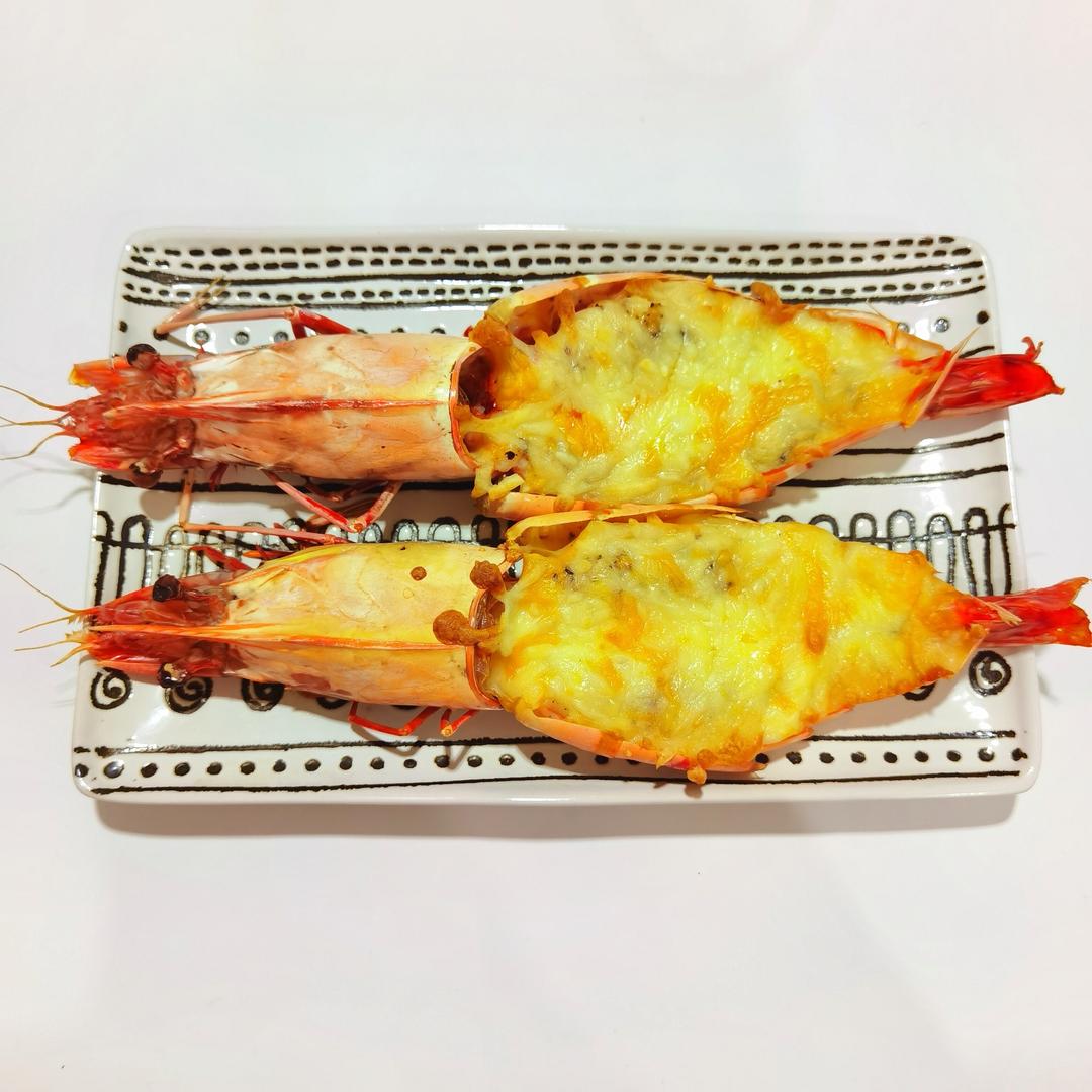 芝士焗大虾🦐巨型黑虎虾|年夜饭|宴客菜