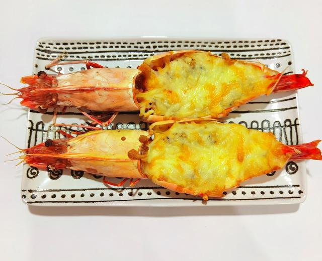 芝士焗大虾🦐巨型黑虎虾|年夜饭|宴客菜的做法
