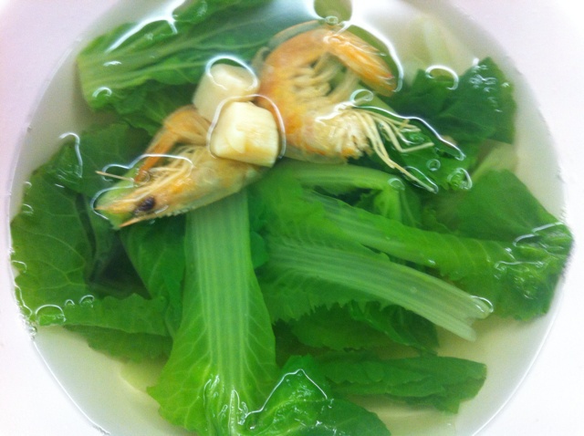 小白菜虾皮汤