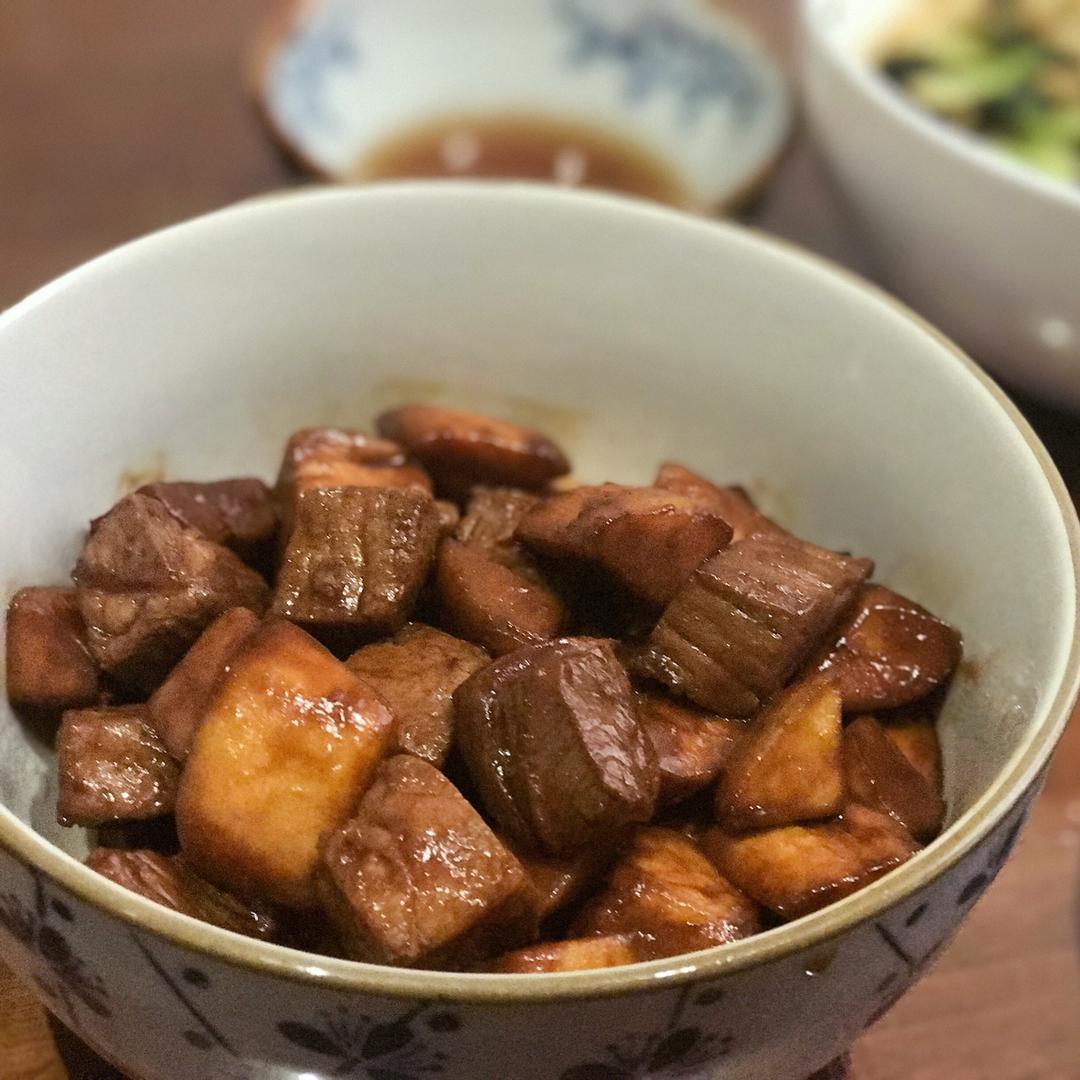 黑胡椒杏鲍菇牛肉粒