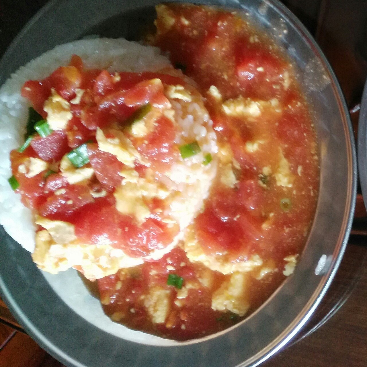 番茄鸡蛋盖浇饭