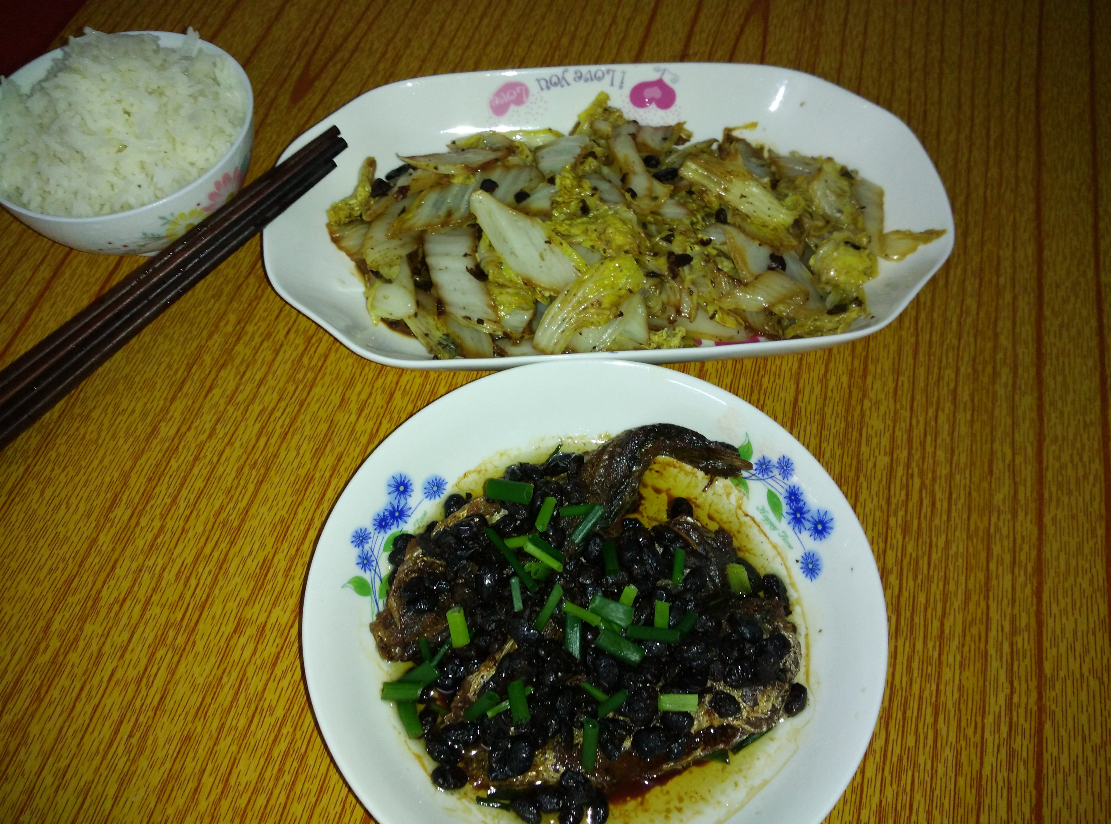 【快手菜】豆豉鲮鱼炒大白菜