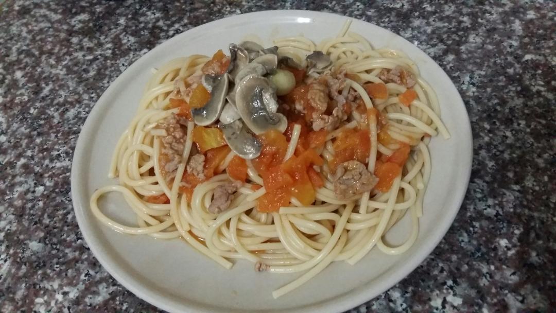 番茄肉酱意大利面