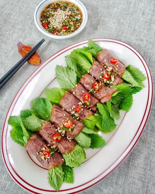 薄荷牛肉卷|滇派清真白卤牛肉&蘸水