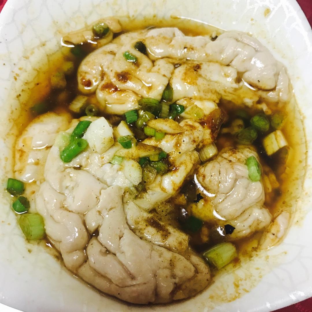 小迷糊13做的清蒸猪脑花