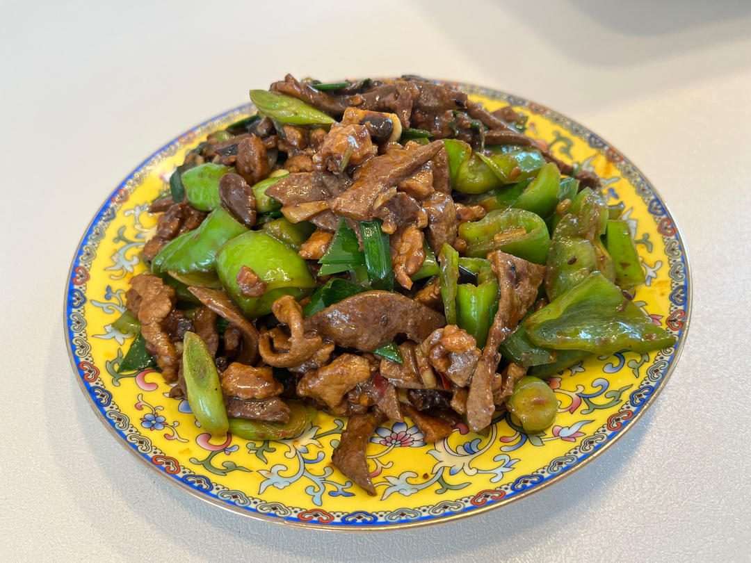 家常猪肝炒瘦肉（湖北天门炒三鲜）