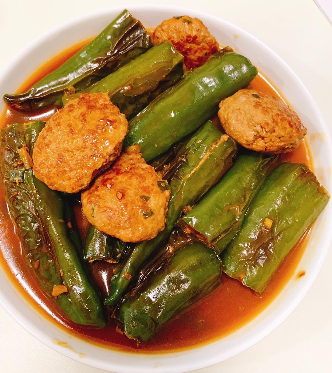 虎皮尖椒酿肉