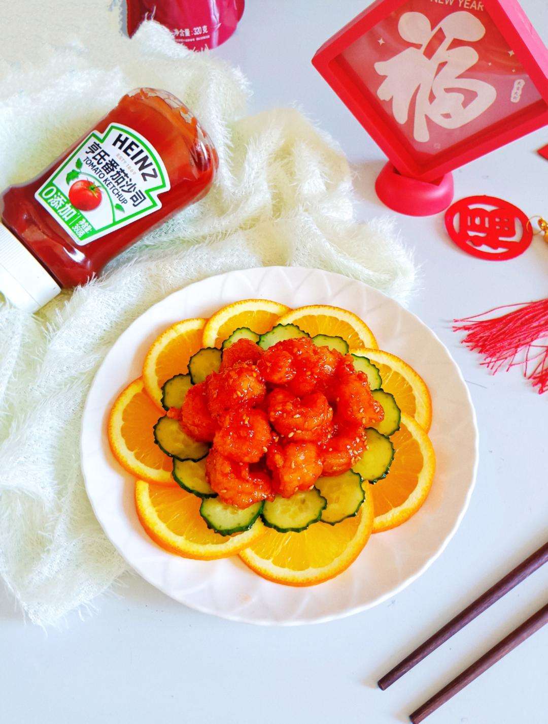 马到“橙”功｜酸甜开胃的喜庆虾球