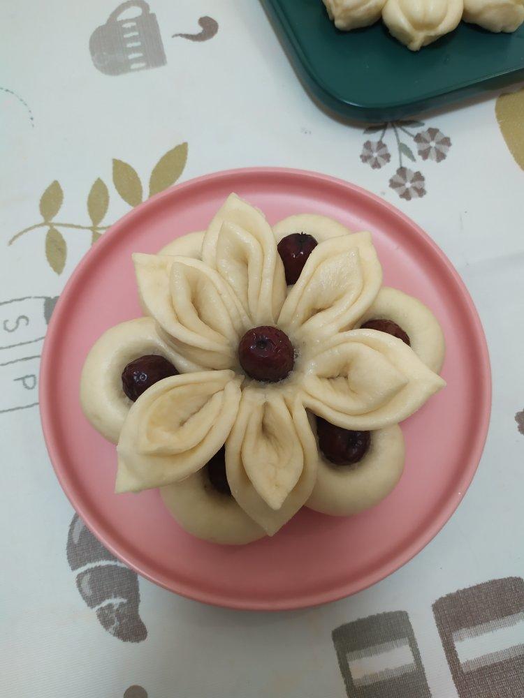 花样面食，花样馒头，【枣花馍】