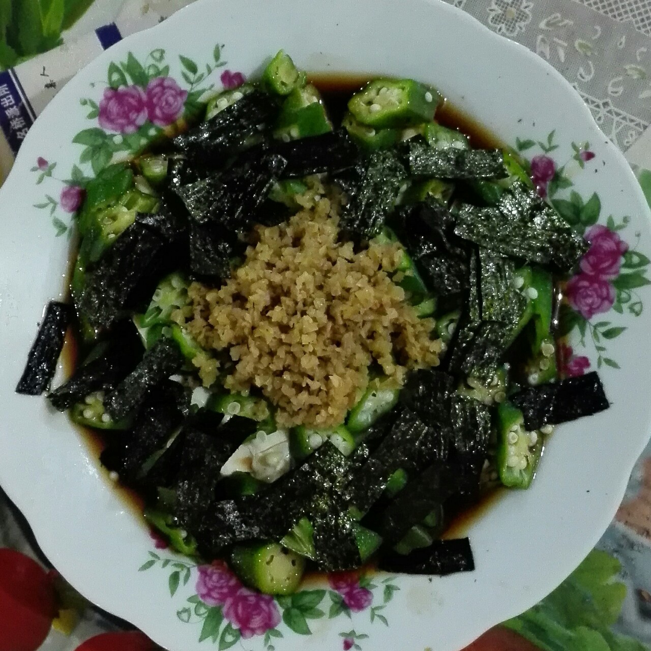 秋葵嫩豆腐&秋葵存储小方法