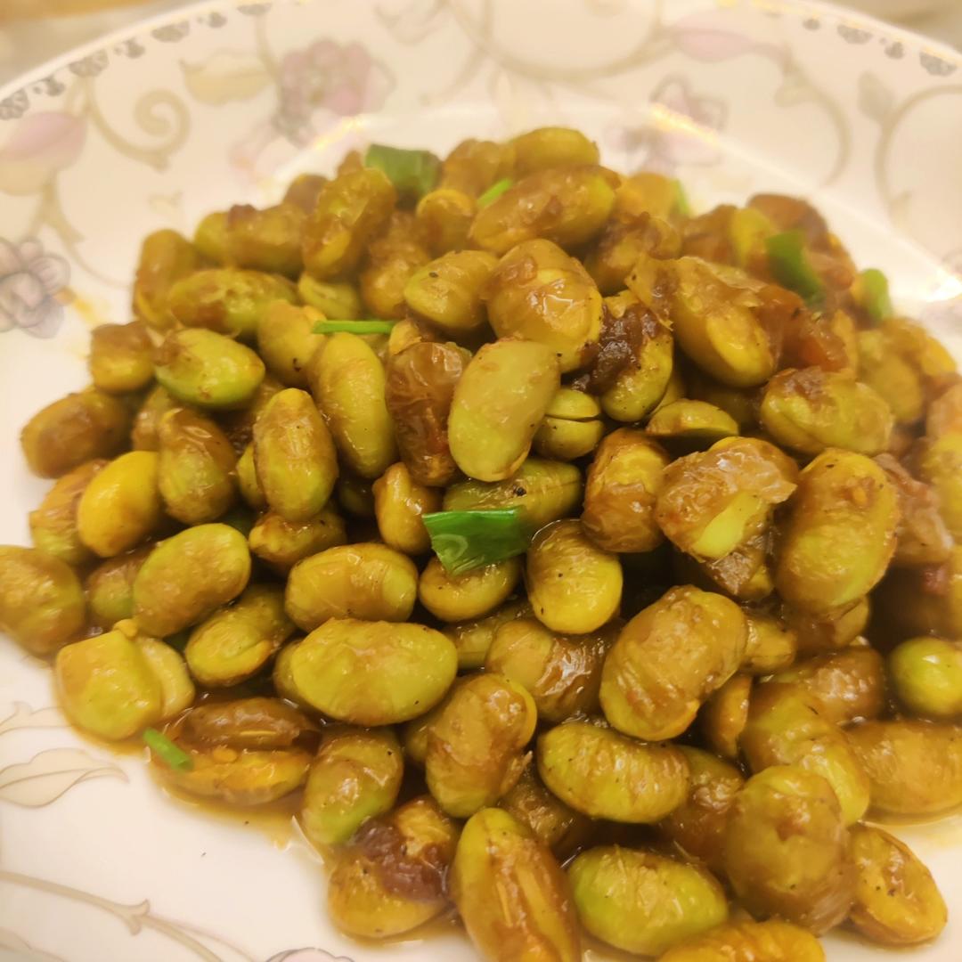 爆炒蒜泥毛豆子超级简单的做法💯好吃