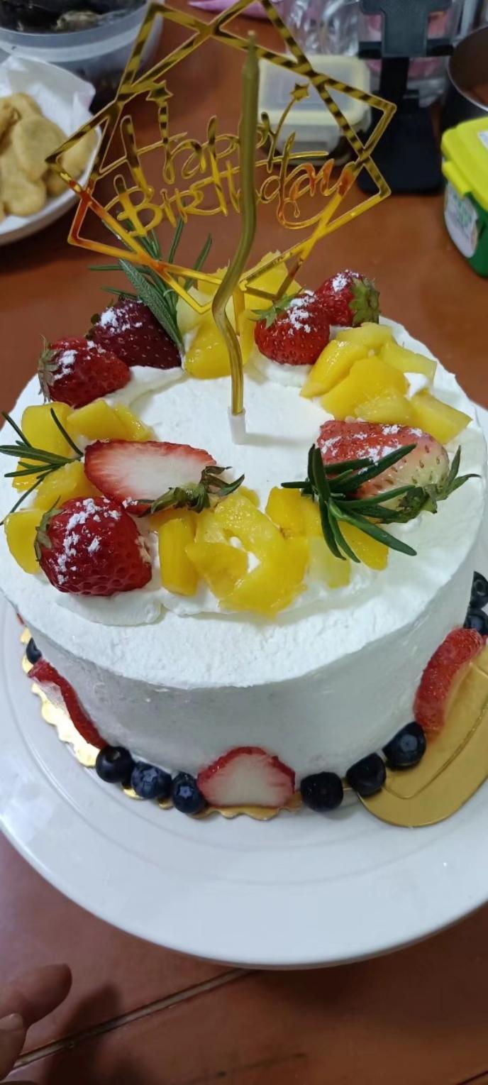 八寸水果蛋糕(全步骤)