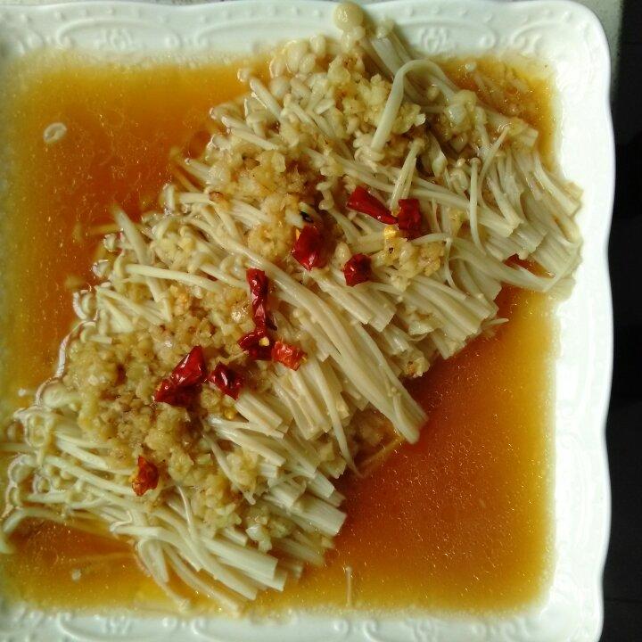 蒜蓉蒸金针菇