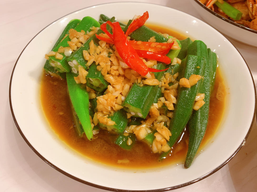 蒜蓉秋葵
