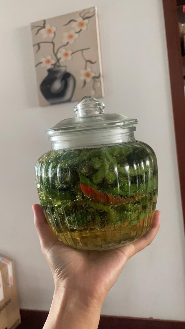 啤酒泡辣椒，坛子酸辣椒， 炒肉炒鸡杂都好吃！