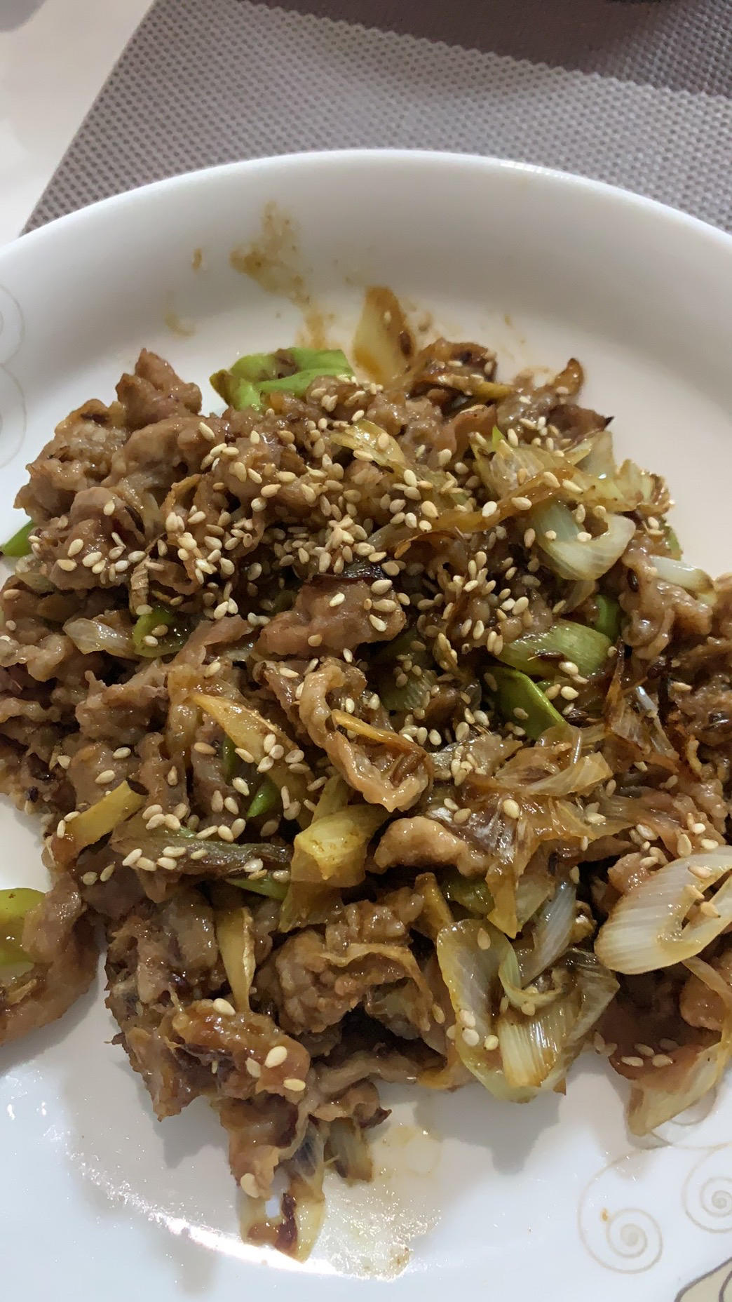 葱爆孜然羊肉卷