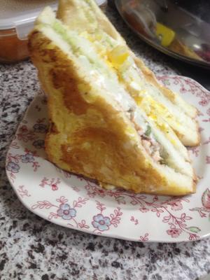 牛油果鸡蛋土豆色拉三明治的做法 步骤5