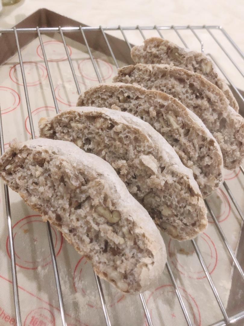 给减肥瘦身党  无糖无油全麦面包（免揉懒人版）