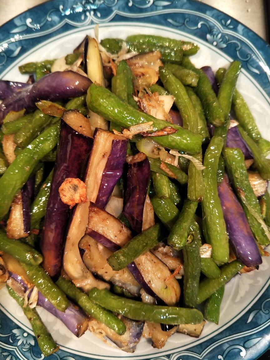 干煸茄子豆角