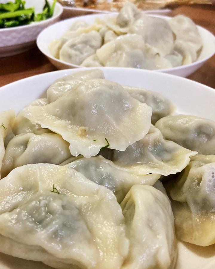 好吃到停不下的茴香苗水饺