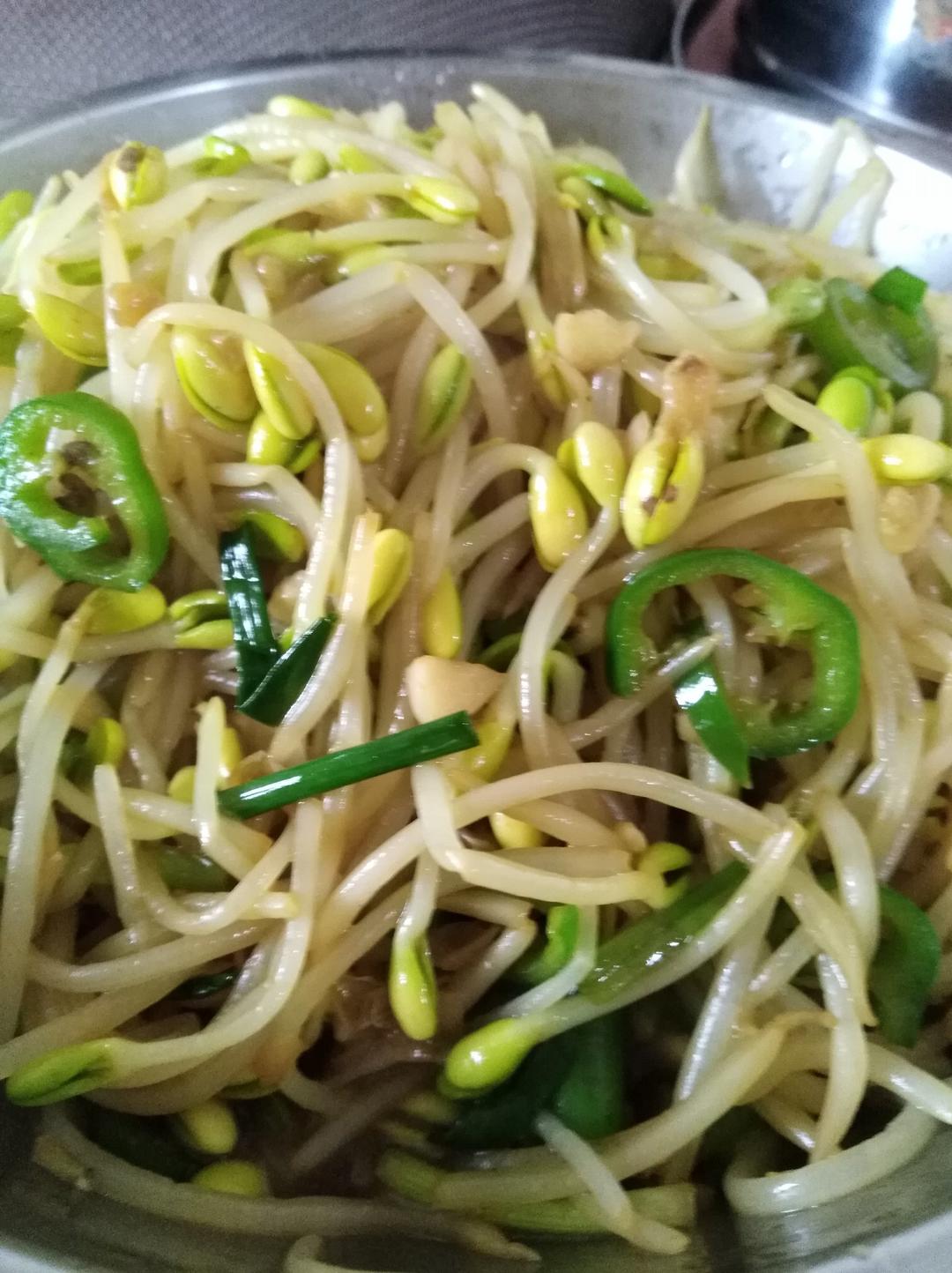 清炒豆芽