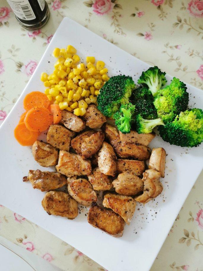 磐小哥的奶茶做的迄今为止最好吃的减肥餐香煎鸡胸肉