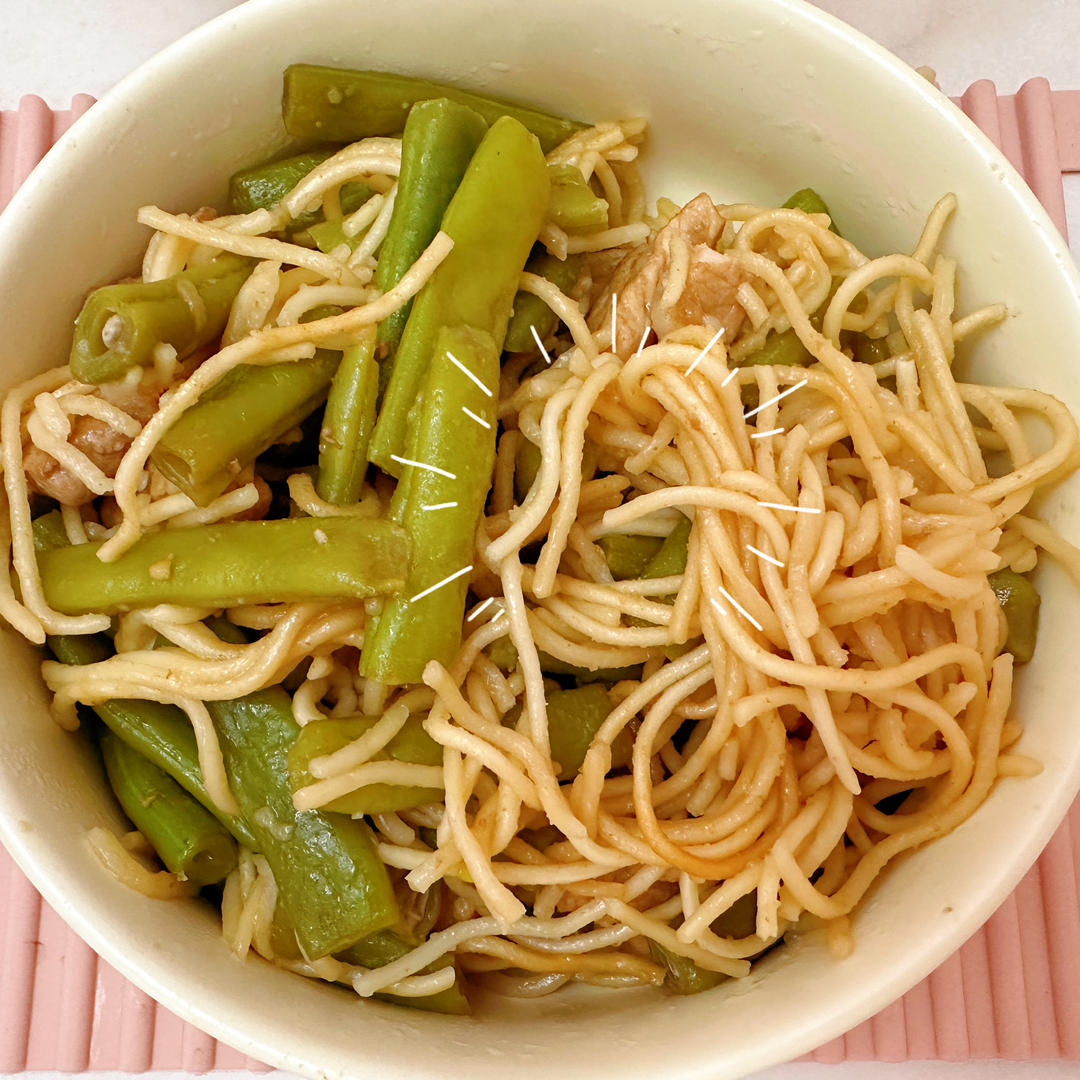 地道老北京扁豆焖面 豆角焖面 太好吃小心吃撑哦