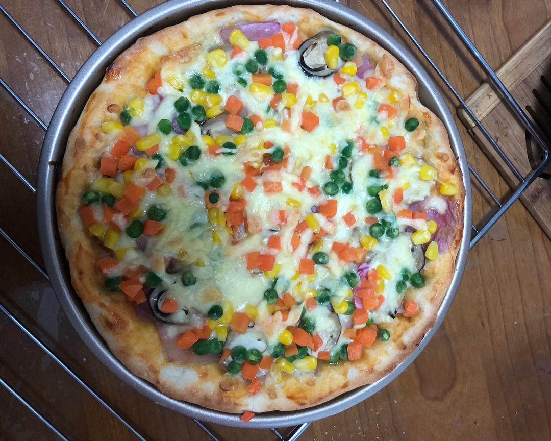 成功的发面饼披萨