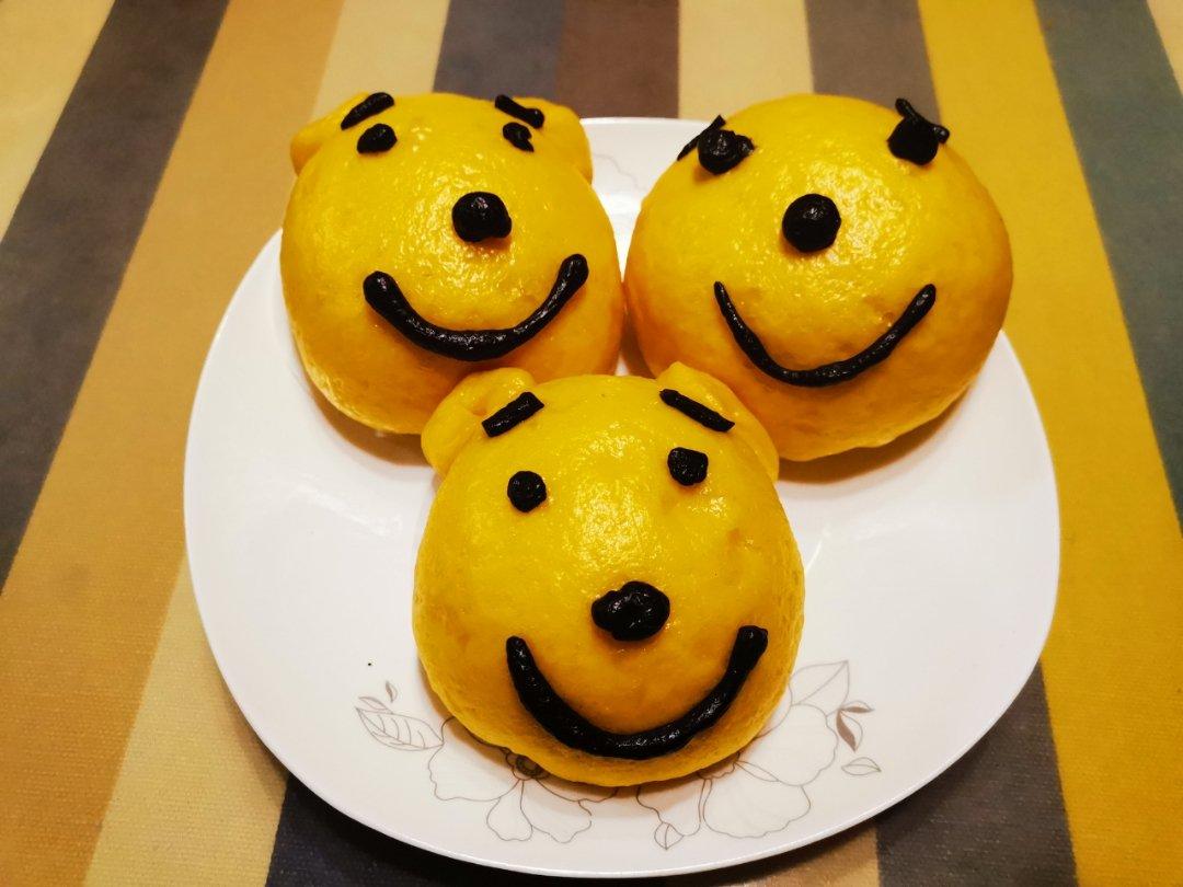 维尼小熊卡通馒头（南瓜馒头）