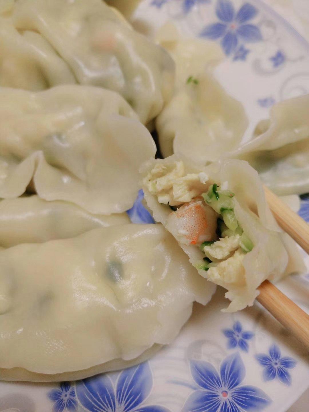 黄瓜鲜虾鸡蛋饺