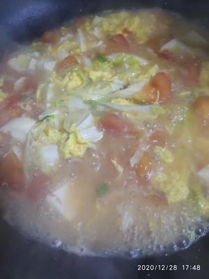 低脂减肥美味的白菜豆腐汤的做法 步骤2