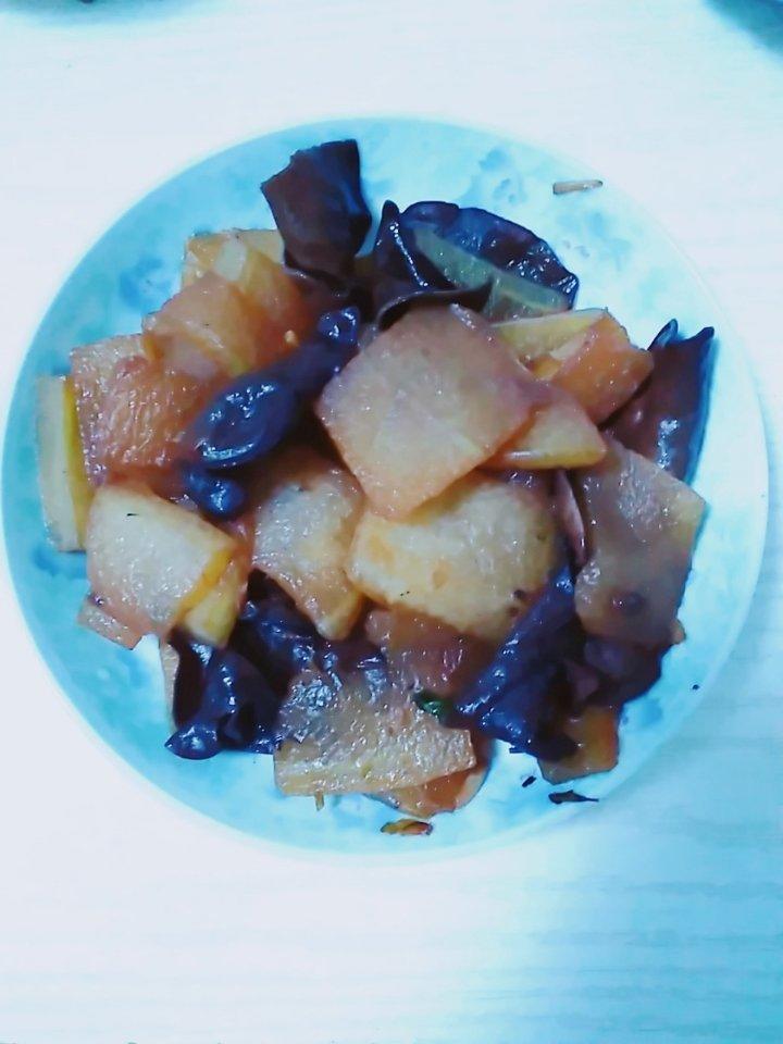 清炒冬瓜木耳
