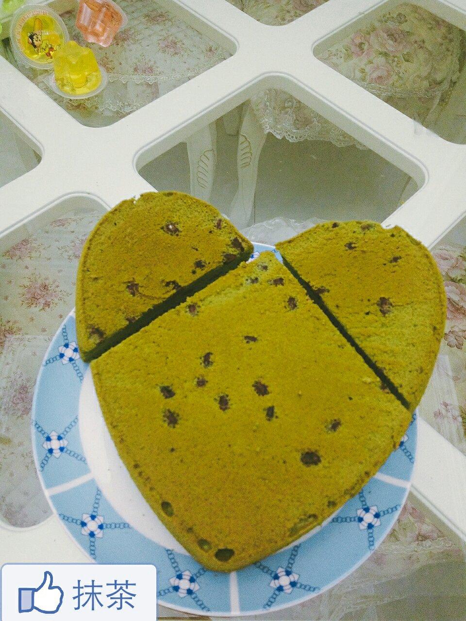细腻绵软抹茶红豆戚风【附蜜红豆分布均匀小技巧】