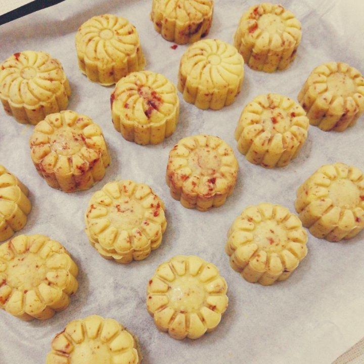 蔓越莓绿豆糕
