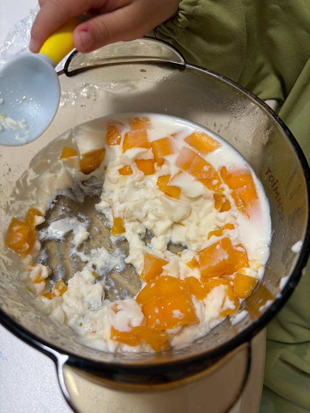 第一次就成功啦@牛奶芒果布丁