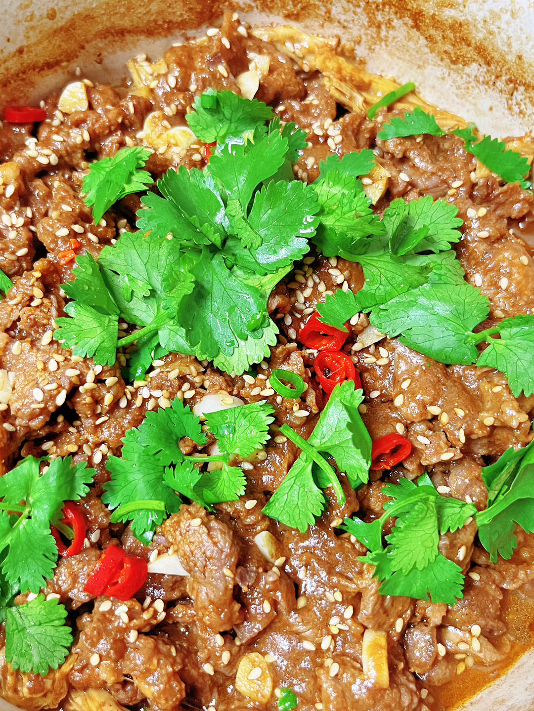 沙茶腐竹牛肉煲