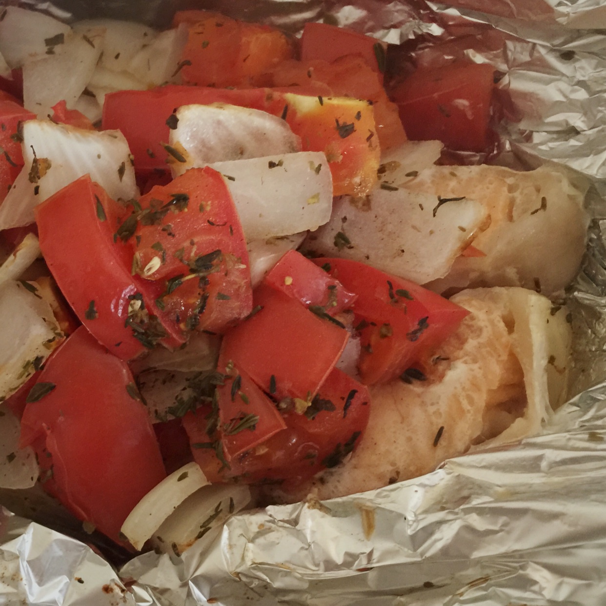 锡纸烤三文鱼  （Salmon Baked in Foil）