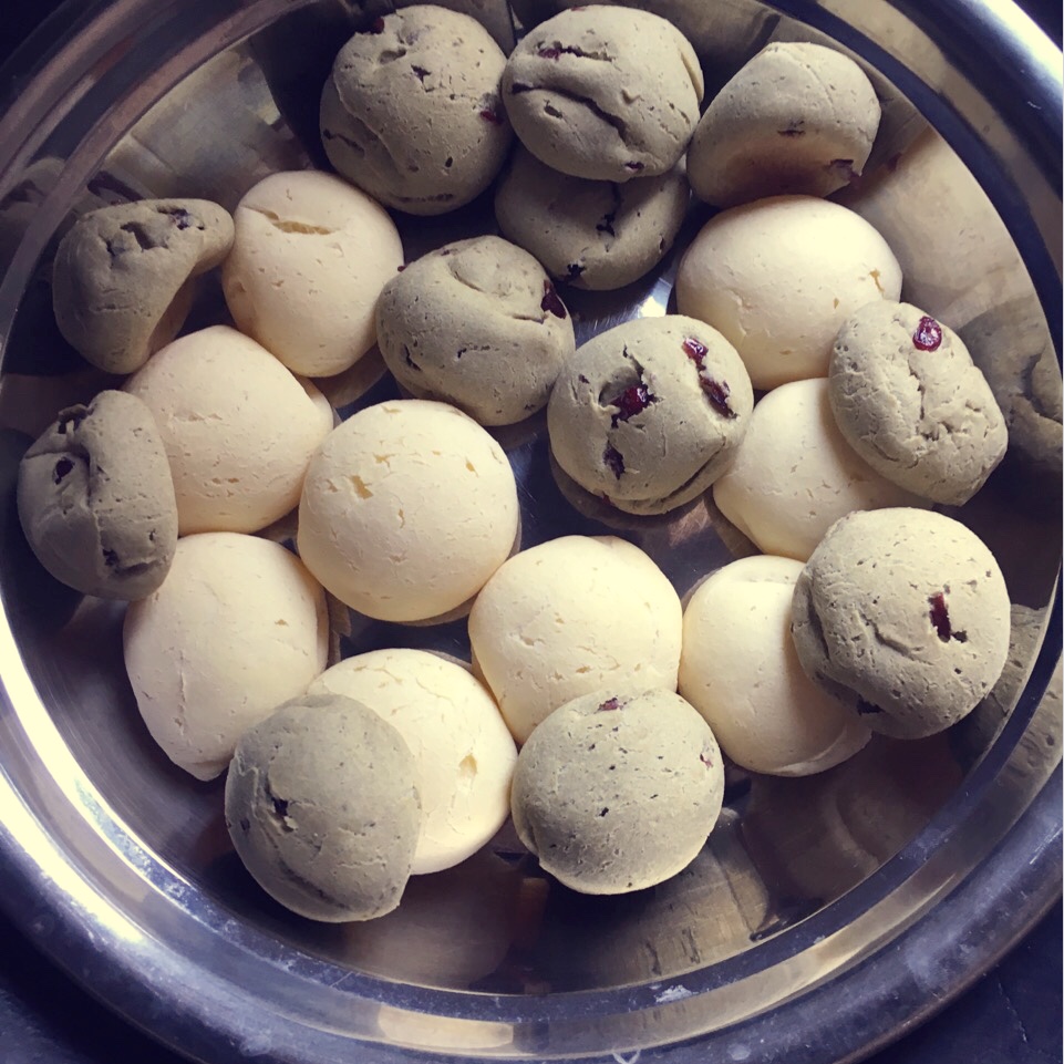 抹茶蔓越莓麻薯包（不回缩）