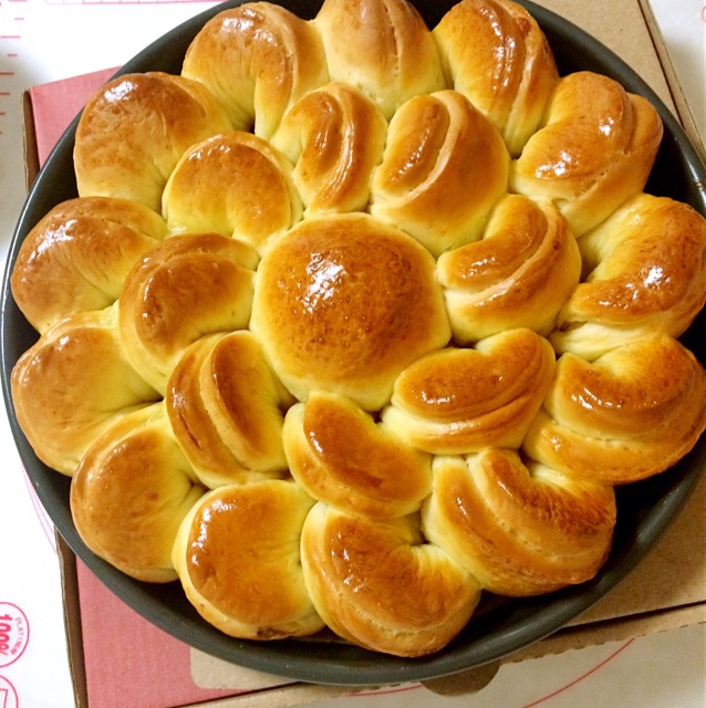 培根芝士花朵面包