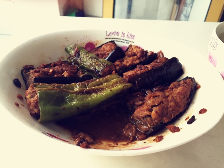 肉酿虎皮青椒