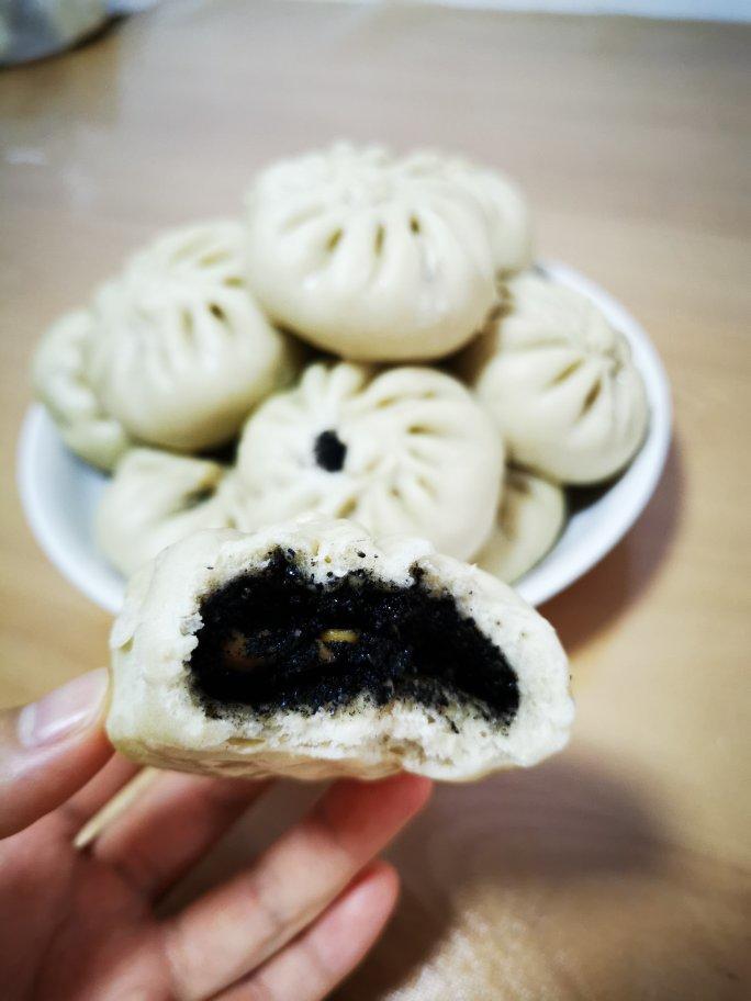 cocoq做的花生芝麻包子