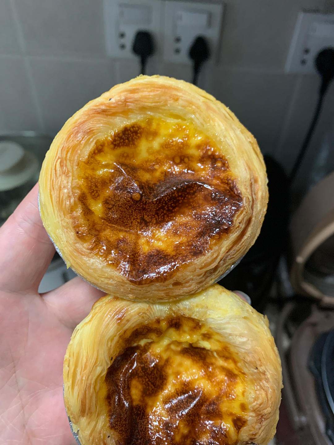 空气炸锅版全蛋葡式蛋挞『秒杀KFC』悠伴空气炸锅