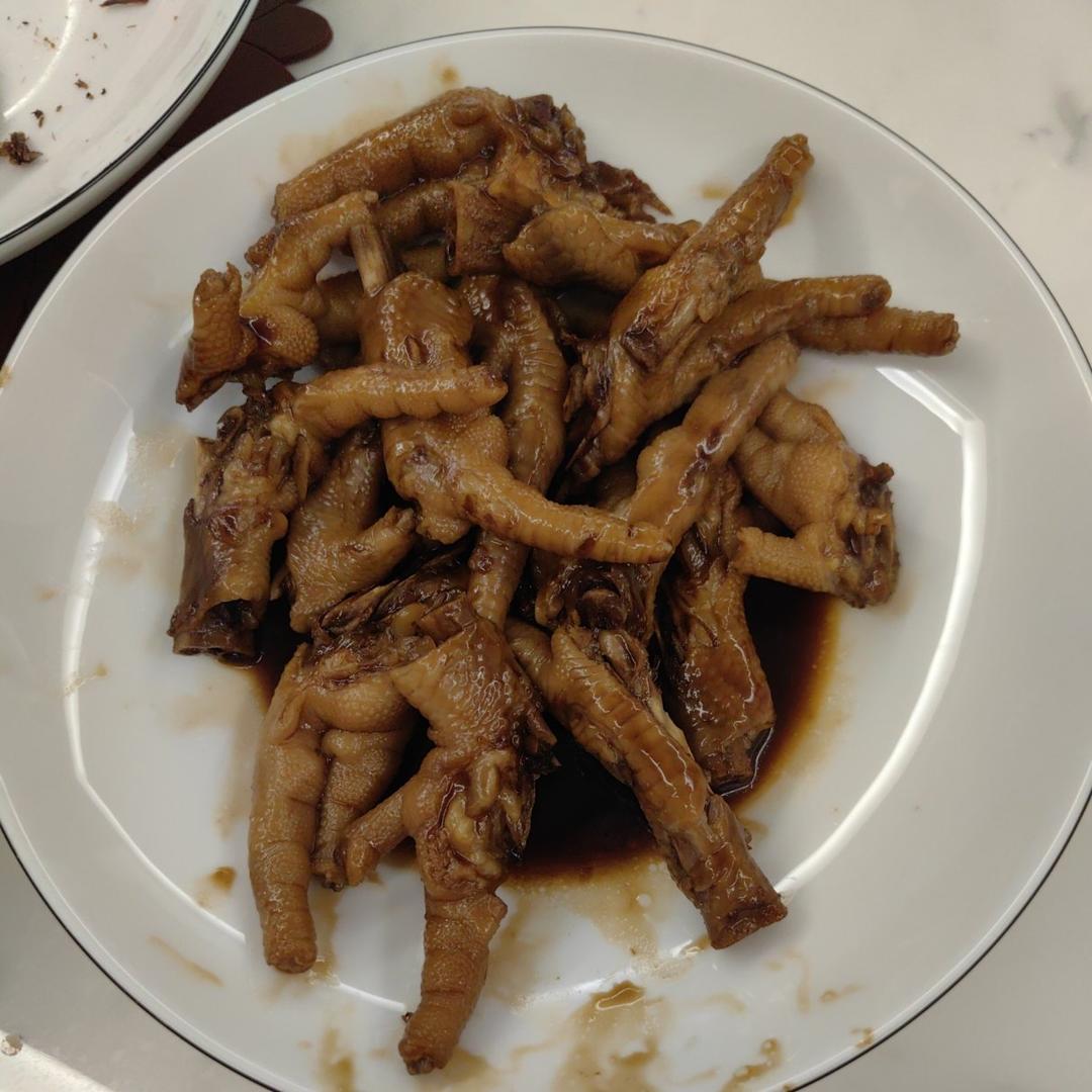 不需要一滴油的红烧鸡爪（不用炒糖色，新手友好！）