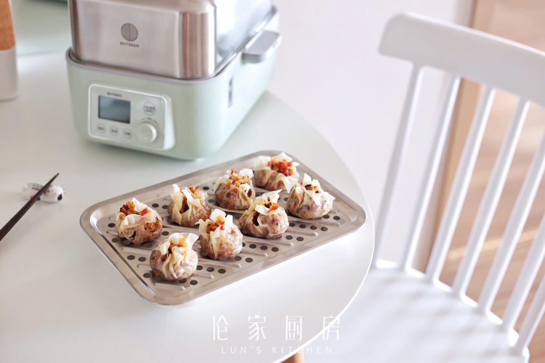 香菇甜肠馄饨皮烧卖的做法